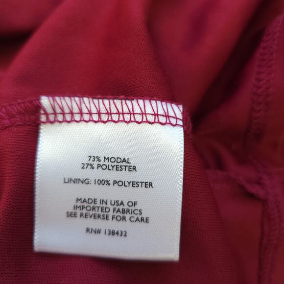 ModCloth Knit On The Town Dress Faux Wrap Midi Jersey Stretch Women Medium - Picture 11 of 14